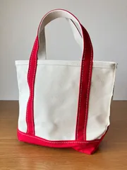 【新品】エルエルビーン L.L.BEAN / 112635 オリジナルボートアンドトートバッグ オープントップ スモール RED TRIM / バッグ カバン キャンバストート
