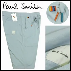 新品 Paul Smith ポールスミス ハーフパンツ LL(XL) サックス アーティストストライプタブ コットン カラースピンドル メンズのサムネイル