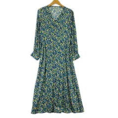 ROPE' PICNIC ロぺピクニック インナー付き 総柄ワンピース size38/グリーン系