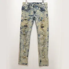 Roen × semantic design (M) ダメージ加工 ストレッチデニムパンツ ロエン セマンティック スカル メンズ K5-97のサムネイル