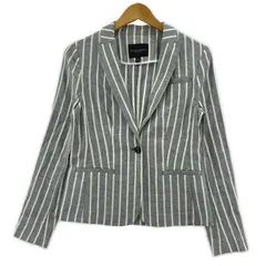 Banana Republic バナナリパブリック ストライプジャケット size0/グレーのサムネイル