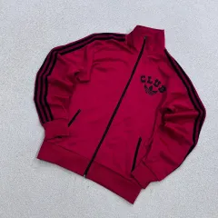 実寸確認 adidas 00s レッド クラブ ビックロゴ トラックジャージ 0520Yのサムネイル