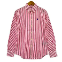Ralph Lauren ラルフローレン ストライプ長袖シャツ size2/155/84A/ピンク×ホワイト