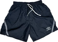 UMBRO ナイロン ショートパンツ ネイビー ロゴテープ Y2K