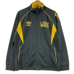 umbro アンブロ ジップアップ トラックジャケットジャージ sizeM/ブラック×ゴールドのサムネイル