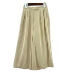 NATURAL BEAUTY BASIC ナチュラルビューティーベーシック タック ガウチョパンツ size縦M横S+/ライトベージュ