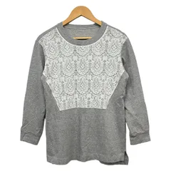 BALMAIN(バルマン) 長袖Tシャツ サイズ9 M レディース - グレー×白のサムネイル