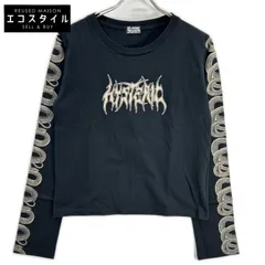 HYSTERIC GLAMOUR　ヒステリックグラマー　01193CL03 ブラック SNAKE SLEEVE ロンT　F REEのサムネイル