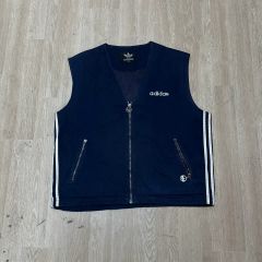 下北沢 re:re:garden adidas リメイク カーディガン ネイビー - メルカリ