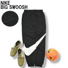 【定番】 ナイキ NIKE BIG SWOOSH ビッグ スウッシュ ウーブン パンツ ナイロン 裏地 メッシュ XS ブラック x ホワイト スポーツ ストリート カジュアル ウェア メンズ