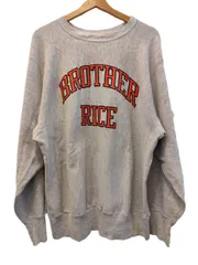 Champion プリントスウェット size:XL REVERSE WEAVE MADE IN USA 90s BROTHER RICE やや汚れ有
