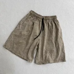 L ヴィンテージ 밴딩 ハーフパンツ 0512U