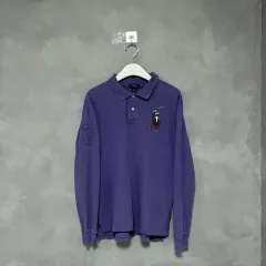 ポロ ラルフローレン ビックポニー カラーTシャツ ロングスリーブ ラベンダー
