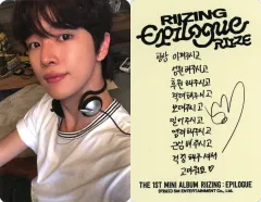 【中古】コレクションカード(男性) RIIZE/ソンチャン(SUNGCHAN)/裏面印刷サイン、メッセージ入り/CD「RIIZING：Epilogue(FILM Ver.)」フォトカード
