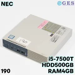 NEC MC-1 PC-MKM 27CZG1 MKM27C-1 Intel Core i5-7500T HDD500GB RAM4GB Windows11Pro 第7世代 ACアダプターあり【190NC】のサムネイル
