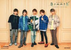 [중고] 생사진(남성) SparQlew/집합(5명)/가로형/[Kiramune Presents SparQlew Live Stream “Breath”] 개최 기념 온라인 CD 물판 특전 브로마이드