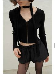 SENEE♡cropped sheer cardigan~2点set~ SENEE♡cropped sheer cardigan~2点set~ - メルカリ