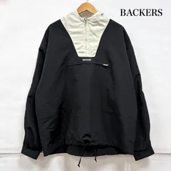 古着 Backers バッカーズ バイカラー  2トーン ナイロン アノラック パーカー ハーフジップ ジャケット フーディー ロゴ プルオーバー メンズ M ISItems【USED】【古着】【中古】50159733