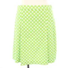 トリーバーチ TORY BURCH SPORT ゴルフウェア テックツイル プリーツゴルフスカート ミニ チェック XS 黄緑 51900 /TK ■BMのサムネイル
