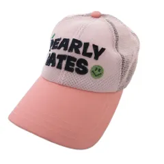 パーリーゲイツ PEARLY GATES 25AW ALLメッシュBASICキャップ 帽子 ロゴ F ピンク 053-5287701 /JSのサムネイル