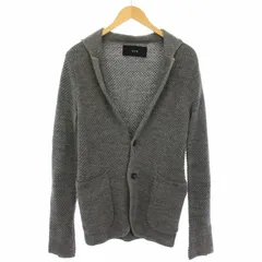 エーケーエム AKM KANOKO 2B JACKET ニットジャケット カーディガン 長袖 S グレー K037 /TKのサムネイル