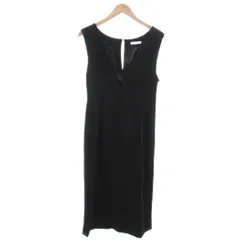 プロポーション ボディドレッシング PROPORTION BODY DRESSING 美品 サロペット オールインワン Vネック ビジュー ノースリーブ M 黒 ブラック /KRのサムネイル