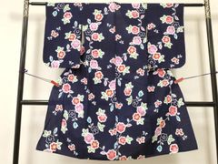 子供浴衣 女の子 花柄 140サイズ 紫色 木綿 5UA34 - メルカリ