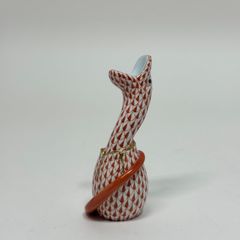 HEREND ヘレンド フクロウの赤ちゃん プラチナ フィッシュネット ※美品