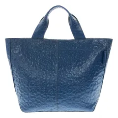 marimekko マリメッコ VENJA TOTE BAG エンボストートバッグ  ブルーのサムネイル