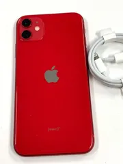 ほぼ未使用 電池100% SIMフリー iPhone 11 64GB レッド