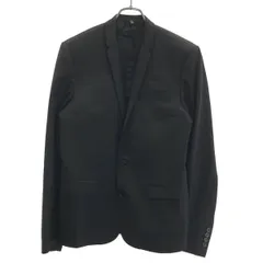Dior HOMME ディオールオム by KRIS VAN ASSCHE ナローラペル2Bテーラードジャケット  ブラック 46のサムネイル