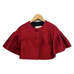 Rene(ルネ) ジャケット サイズ34 S レディース新品同様  - レッド×黒 半袖/春のサムネイル