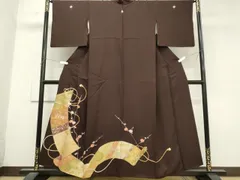平和屋着物■中国三大刺繍　相良刺繍　色留袖　絵巻枝梅文　金銀彩　正絹　逸品　CABH0849ouのサムネイル