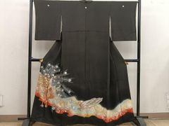 水着/浴衣 平和屋着物○上質な紬 色無地 洗柿色 高島屋扱い 正絹