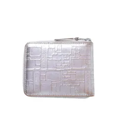 COMME des GARCONS ロゴ 型押し レザー 二つ折り ジップ ウォレット 財布のサムネイル