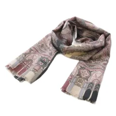 エトロ ETRO ストール ウール シルク混 総柄 マルチカラー /TKのサムネイル