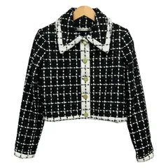 alice+olivia(アリスオリビア) ジャケット サイズXS レディース美品  - 黒×白 長袖/ツイード/春/秋のサムネイル