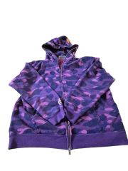 A BATHING APE♥️希少 赤迷彩 エイプ カモ パンダ S フルジップ 