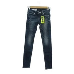 スライ SLY デニムパンツ ジーンズ スキニーパンツ ロング丈 23 紺 ウォッシュ加工 ローライズ /SY64 ■ECA001