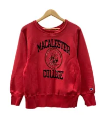チャンピオン Champion REVERSE WEAVE リバースウィーブ 80's 80年代 トリコタグ USA製 フロッキー カレッジ 赤 スウェット プリント レッド Sサイズ 104MT-3135