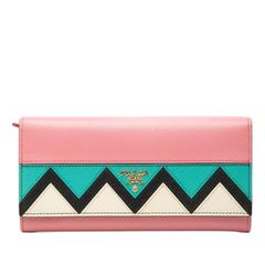PRADA サフィアーノ 長財布 マルチカラー - メルカリ