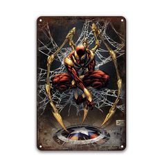 新品 スパイダーマン ブリキ看板 アメコミ レトロ ポスター
