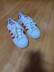 adidas SUPERSTAR G27807 ホワイト オレンジ 25.5cm - メルカリ