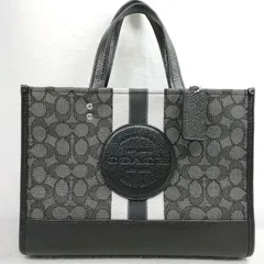【中古】COACH シグネチャー トートバッグ ハンドバッグ J2139-4113 ブラック系