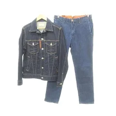 メンズビギ MEN'S BIGI BEN RODEO TAYLOR デニム 2点 ジャケット パンツ ジーンズ Mサイズ インディゴのサムネイル