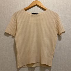 Polo Ralph Lauren ピマコットン 半袖ニット ベージュ M - メルカリ