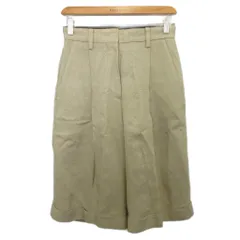 エストネーション ESTNATION ESSENCEOFLUXURY ショートパンツ ハーフパンツ センタープレス ワイド 36 ベージュ 21-109-07-040372 ■YHS5のサムネイル