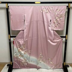 色打掛 鶴 牡丹 梅御所車にピンク 白 グラデーションU - メルカリ