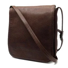 ミスターオリーブ MR.OLIVE EOI ウォータープルーフ ウォッシャブル レザー スマート メールバッグ クロスボディ ブラウンのサムネイル