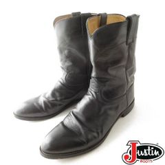 70s80s JUSTIN pecos Black Roper Boots - メルカリ
